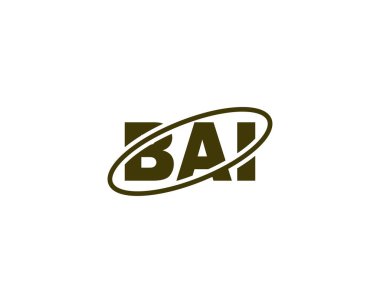 BAI logo tasarım vektör şablonu. BAI