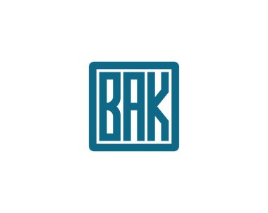BAK logo design vector template. BAK