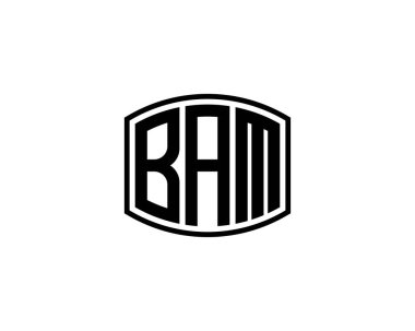 BAM logo tasarım vektör şablonu. BAM