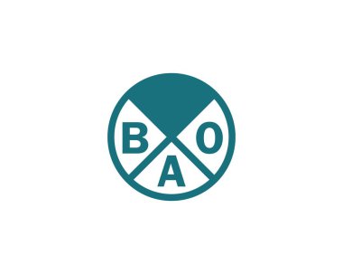 BAO logo tasarım vektör şablonu. BAO