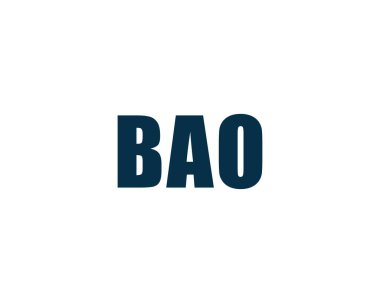 BAO logo tasarım vektör şablonu. BAO