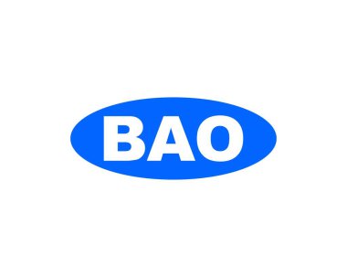 BAO logo tasarım vektör şablonu. BAO