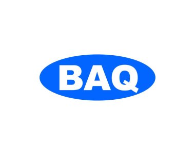 BAQ logo tasarım vektör şablonu. BAQ