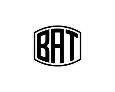 BAT logo tasarım vektör şablonu. BAT