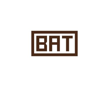 BAT logo tasarım vektör şablonu. BAT