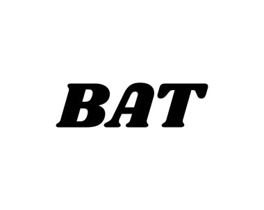 BAT logo tasarım vektör şablonu. BAT
