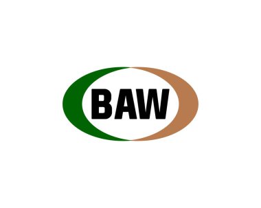 BAW logo tasarım vektör şablonu. BAW
