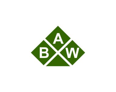 BAW logo tasarım vektör şablonu. BAW