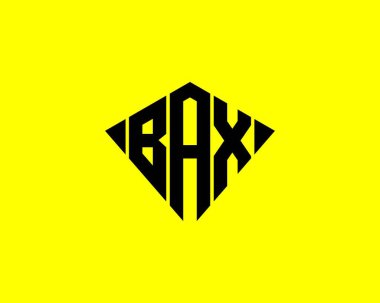 BAX logo tasarım vektör şablonu. BAX