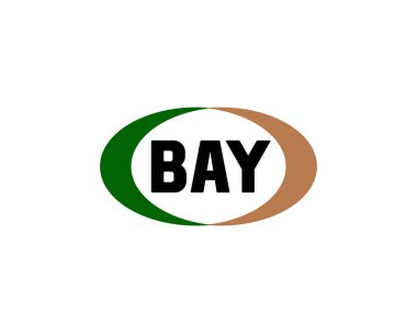 BAY logo tasarım vektör şablonu. BAY