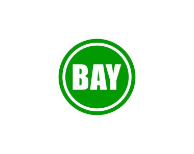 BAY logo tasarım vektör şablonu. BAY