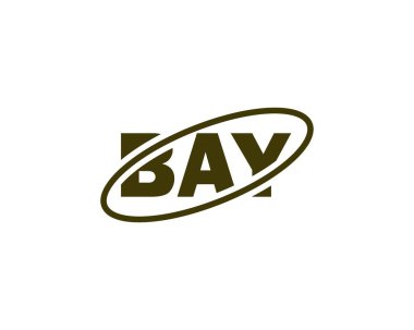 BAY logo tasarım vektör şablonu. BAY