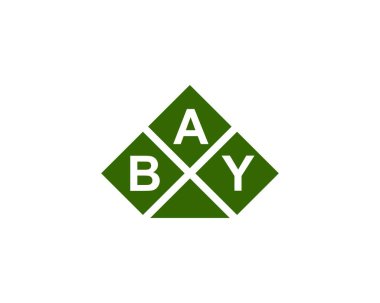 BAY logo tasarım vektör şablonu. BAY