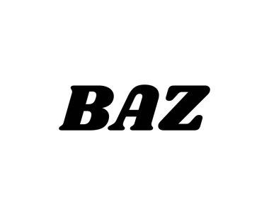 BAZ logo tasarım vektör şablonu. BAZ
