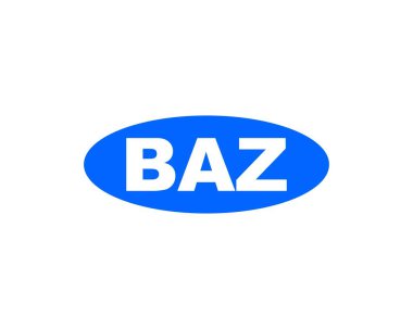 BAZ logo tasarım vektör şablonu. BAZ