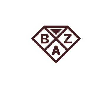 BAZ logo tasarım vektör şablonu. BAZ