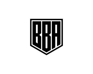 BBA logo tasarım vektör şablonu. BBA