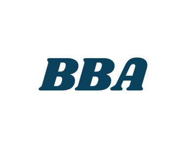 BBA logo tasarım vektör şablonu. BBA