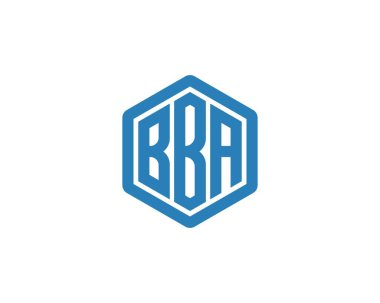 BBA logo tasarım vektör şablonu. BBA
