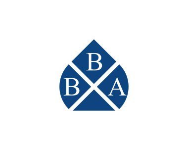BBA logo tasarım vektör şablonu. BBA