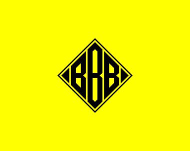 BBB Logo tasarım vektör şablonu. BBB