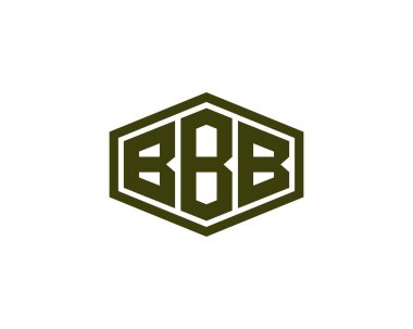BBB Logo tasarım vektör şablonu. BBB