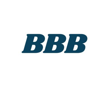 BBB Logo tasarım vektör şablonu. BBB
