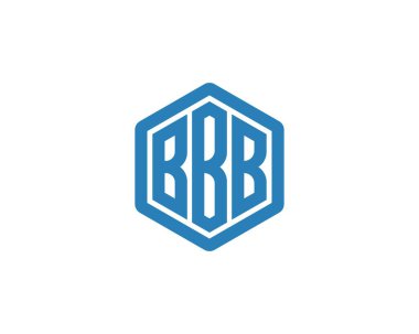 BBB Logo tasarım vektör şablonu. BBB
