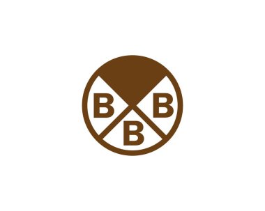 BBB Logo tasarım vektör şablonu. BBB