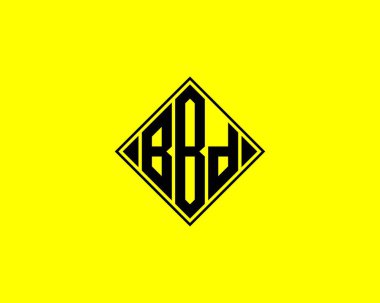 BBD logo tasarım vektör şablonu. BBD