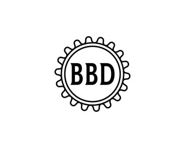 BBD logo tasarım vektör şablonu. BBD