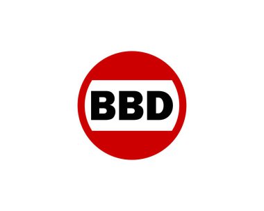 BBD logo tasarım vektör şablonu. BBD