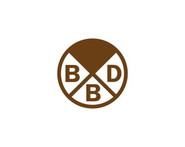 BBD logo tasarım vektör şablonu. BBD