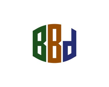 BBD logo tasarım vektör şablonu. BBD