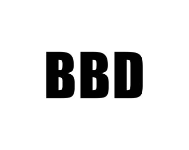 BBD logo tasarım vektör şablonu. BBD