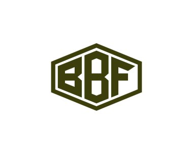 BBF logo tasarım vektör şablonu. BBF