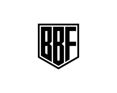 BBF logo tasarım vektör şablonu. BBF