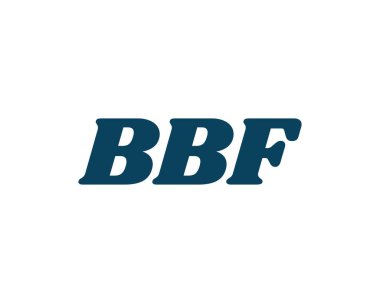 BBF logo tasarım vektör şablonu. BBF