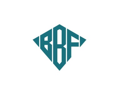 BBF logo tasarım vektör şablonu. BBF