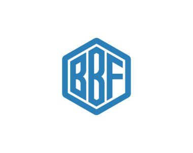 BBF logo tasarım vektör şablonu. BBF