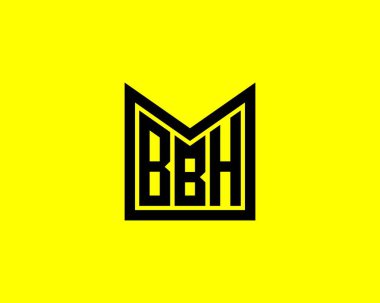 BBH logo tasarım vektör şablonu. BBH