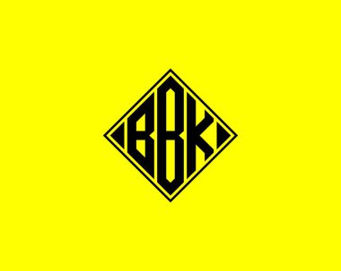 BBK logo tasarım vektör şablonu. BBK
