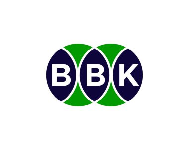 BBK logo tasarım vektör şablonu. BBK