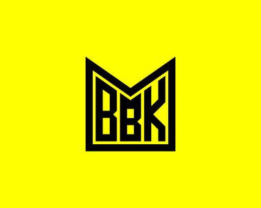 BBK logo tasarım vektör şablonu. BBK