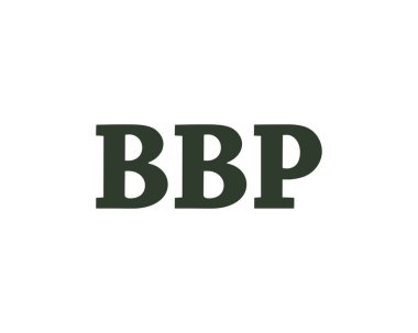 BBP logo tasarım vektör şablonu. BBP