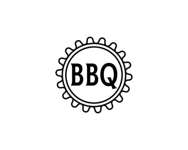 BBQ logo tasarım vektör şablonu. Barbekü.