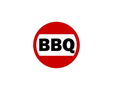 BBQ logo tasarım vektör şablonu. Barbekü.
