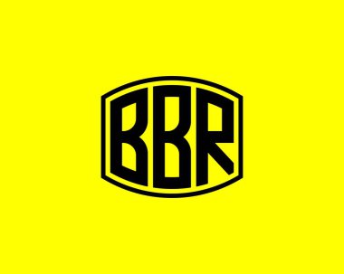 BBR logo tasarım vektör şablonu. BBR