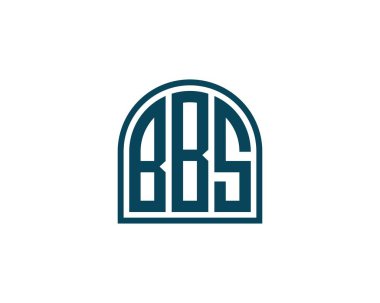 BBS logo tasarım vektör şablonu. BBS