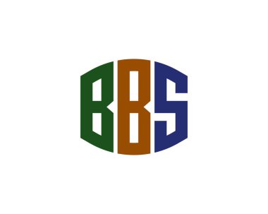 BBS logo tasarım vektör şablonu. BBS